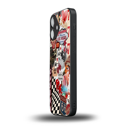 Vegas Vibes iPhone 16 mobile cover | shockproof glass phone case