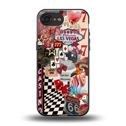 Vegas Vibes back phone cover | glass case for iphone 16e