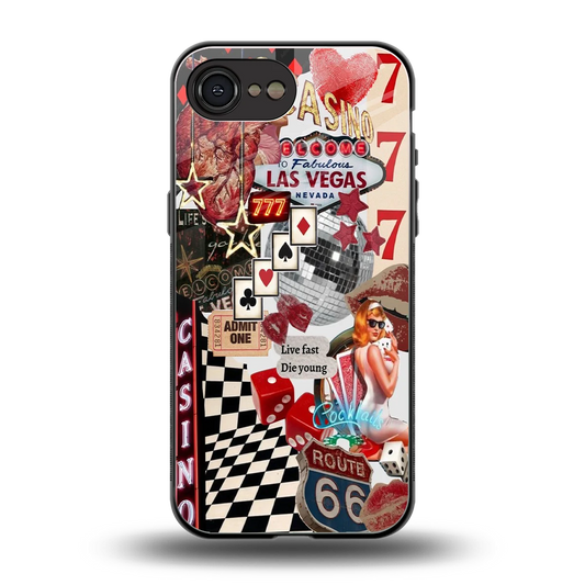 Vegas Vibes back phone cover | glass case for iphone 16e