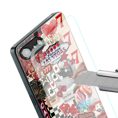 Vegas Vibes stylish phone case for iphone 17e | glossy glass and slim fit