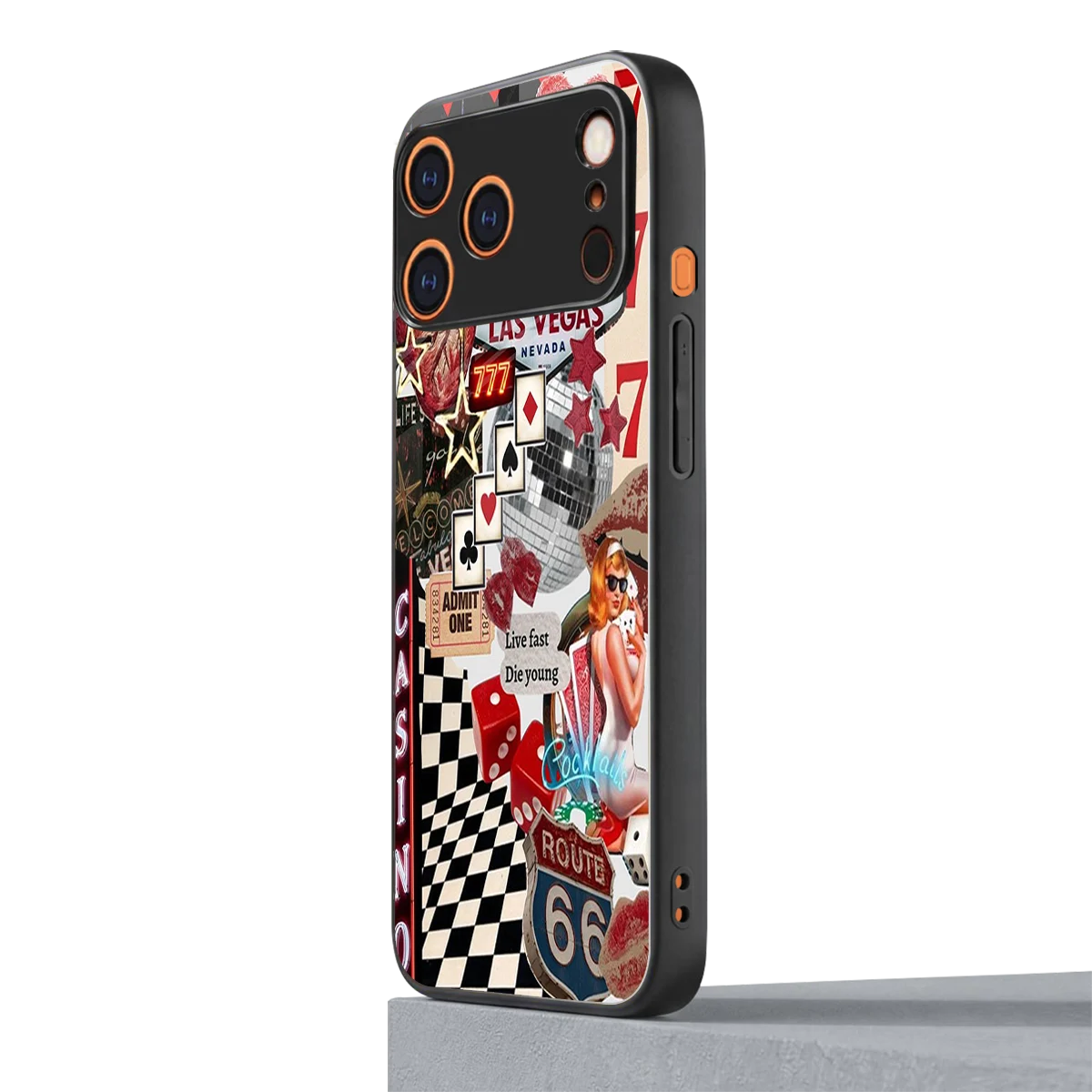 Vegas Vibes iphone 17 pro mobile cover | shockproof glass phone case