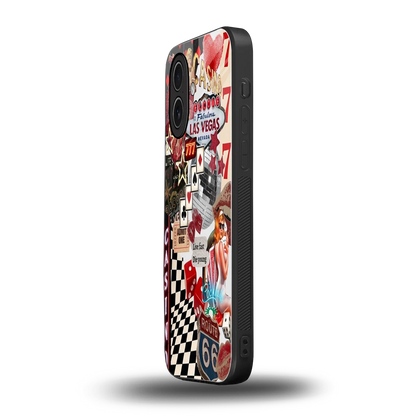 Vegas Vibes iphone 17 mobile cover | shockproof glass phone case