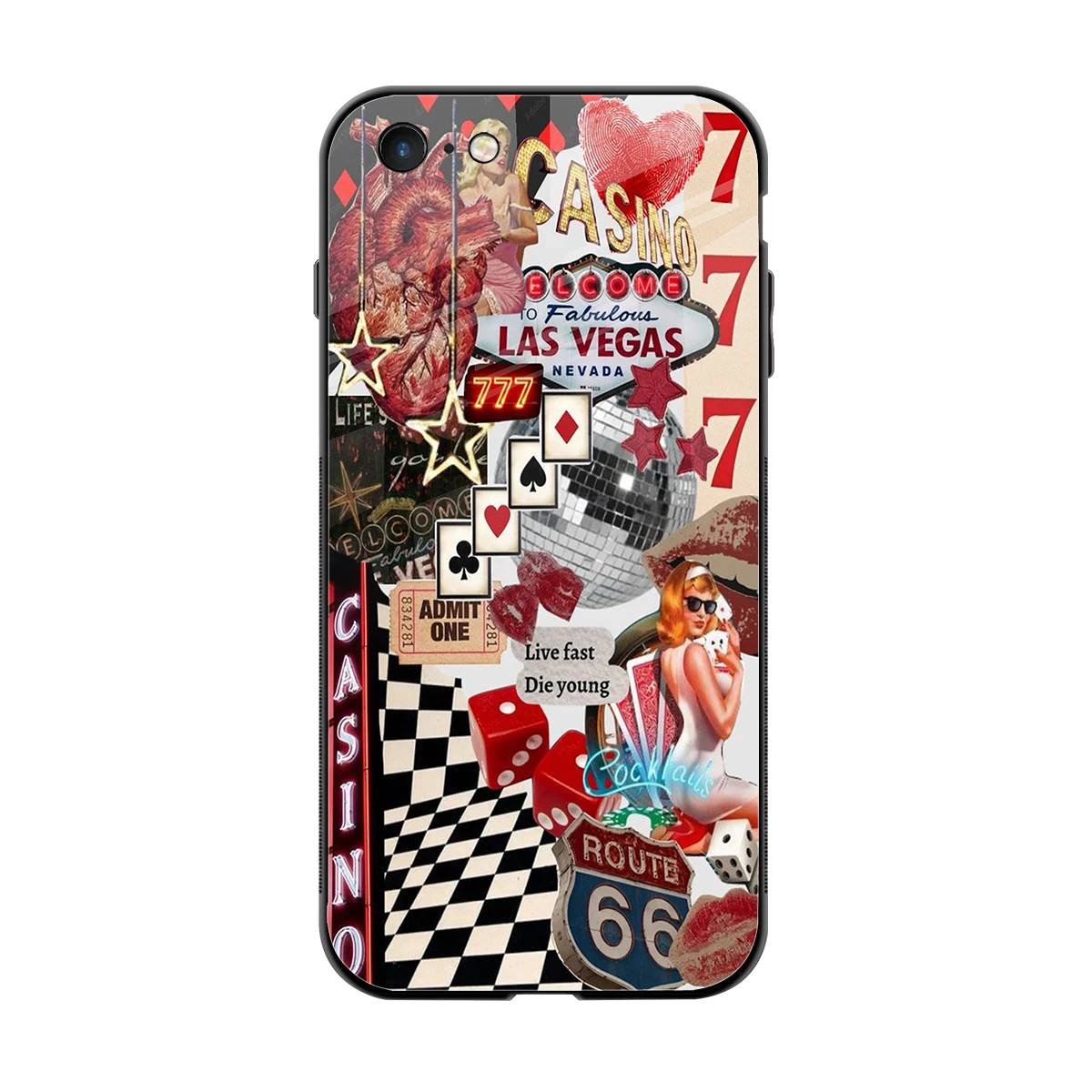 Vegas Vibes back phone cover | glass case for iphone 6