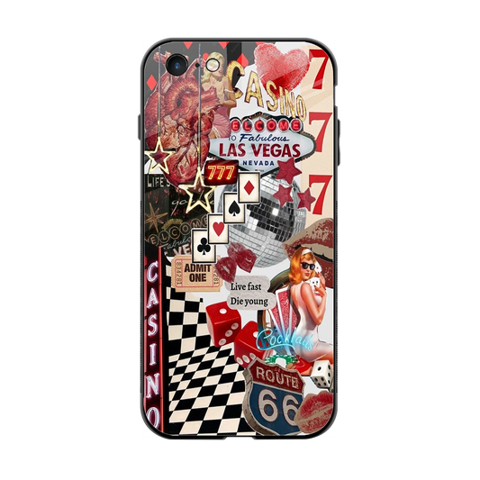 Vegas Vibes back phone cover | glass case for iphone 6s plus