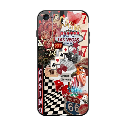 Vegas Vibes back phone cover | glass case for iphone 7