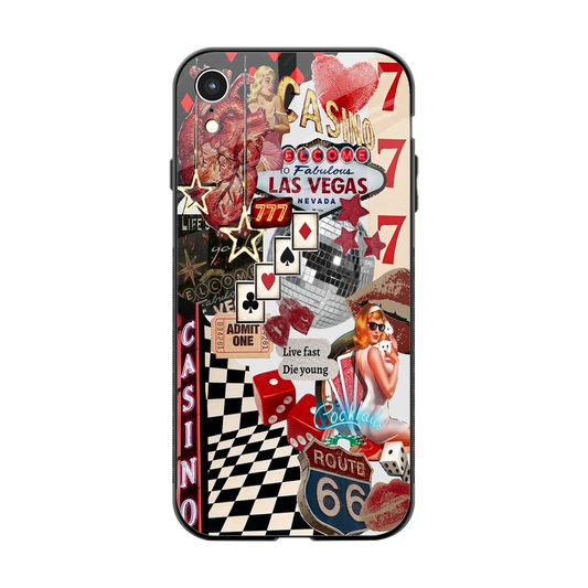 Vegas Vibes back phone cover | glass case for iphone xr