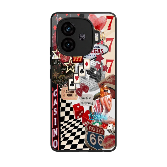 Vegas Vibes back phone cover | glass case for iqoo neo 10r 5g