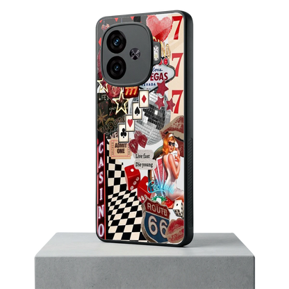 Vegas Vibes iqoo neo 10r 5g mobile cover | shockproof glass phone case