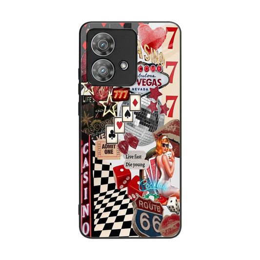 Vegas Vibes back phone cover | glass case for motorola edge 40 neo 5g