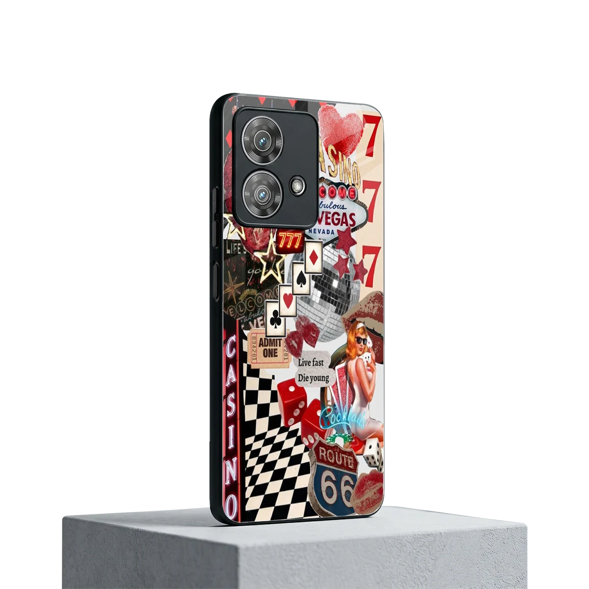Vegas Vibes motorola edge 40 neo 5g mobile cover | shockproof glass phone case