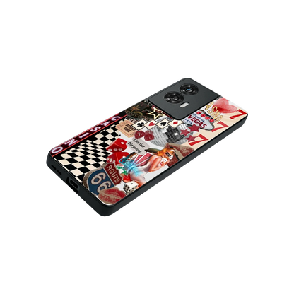 Vegas Vibes stylish phone case for motorola edge 50 fusion | glossy glass and slim fit
