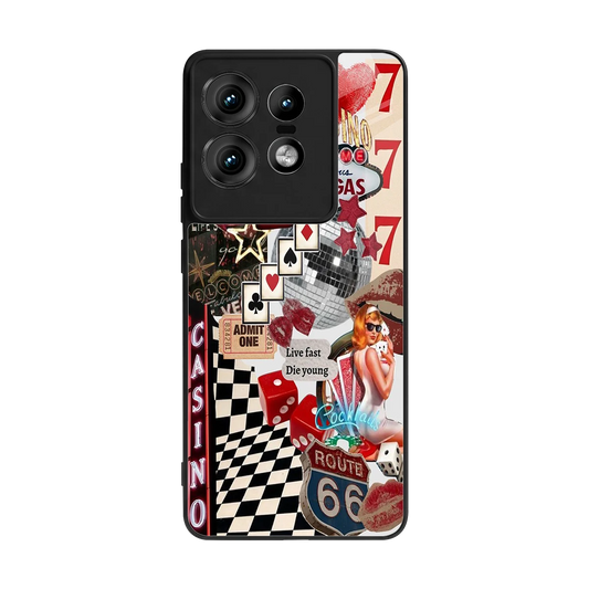 Vegas Vibes back phone cover | glass case for motorola edge 50 pro