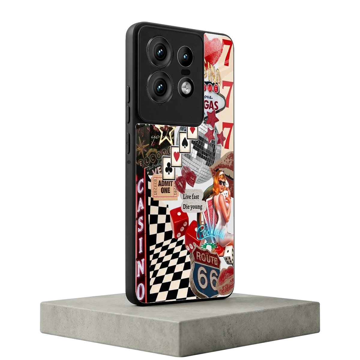 Vegas Vibes motorola edge 50 pro mobile cover | shockproof glass phone case