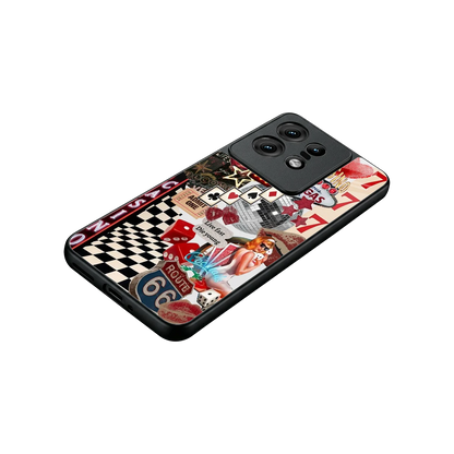 Vegas Vibes stylish phone case for motorola edge 50 pro | glossy glass and slim fit