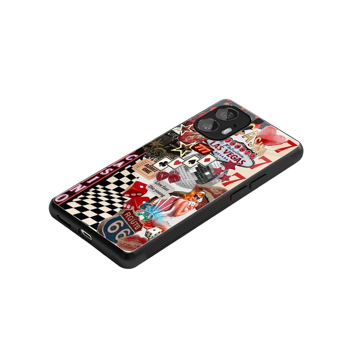 Vegas Vibes stylish phone case for nothing phone 2 | glossy glass and slim fit