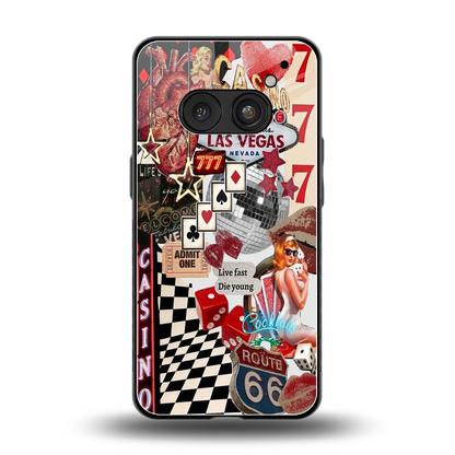 Vegas Vibes back phone cover | glass case for nothing phone 2a plus