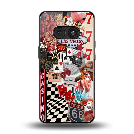 Vegas Vibes back phone cover | glass case for nothing phone 2a plus