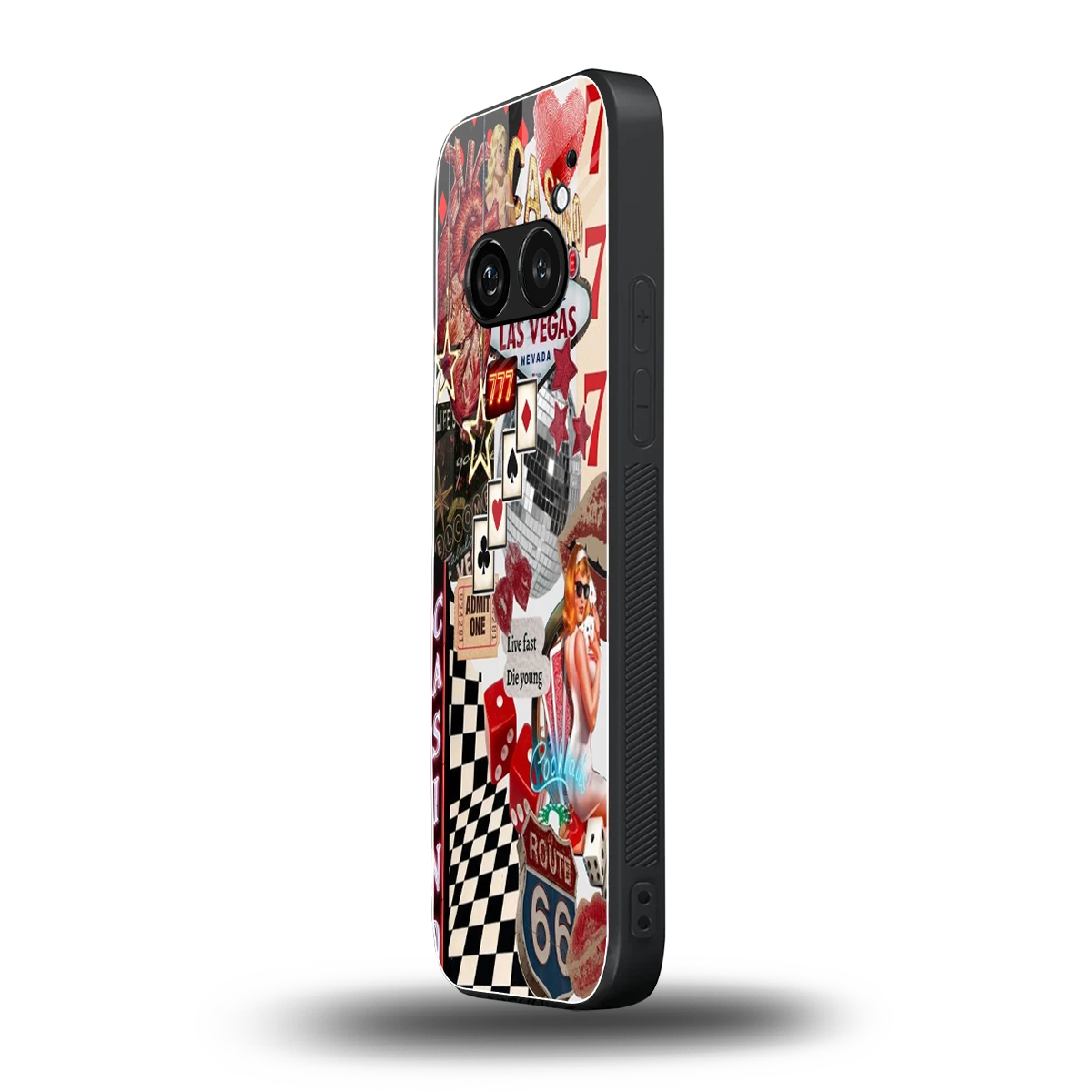 Vegas Vibes nothing phone 2a plus mobile cover | shockproof glass phone case