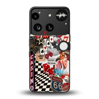Vegas Vibes back phone cover | glass case for nothing phone 3