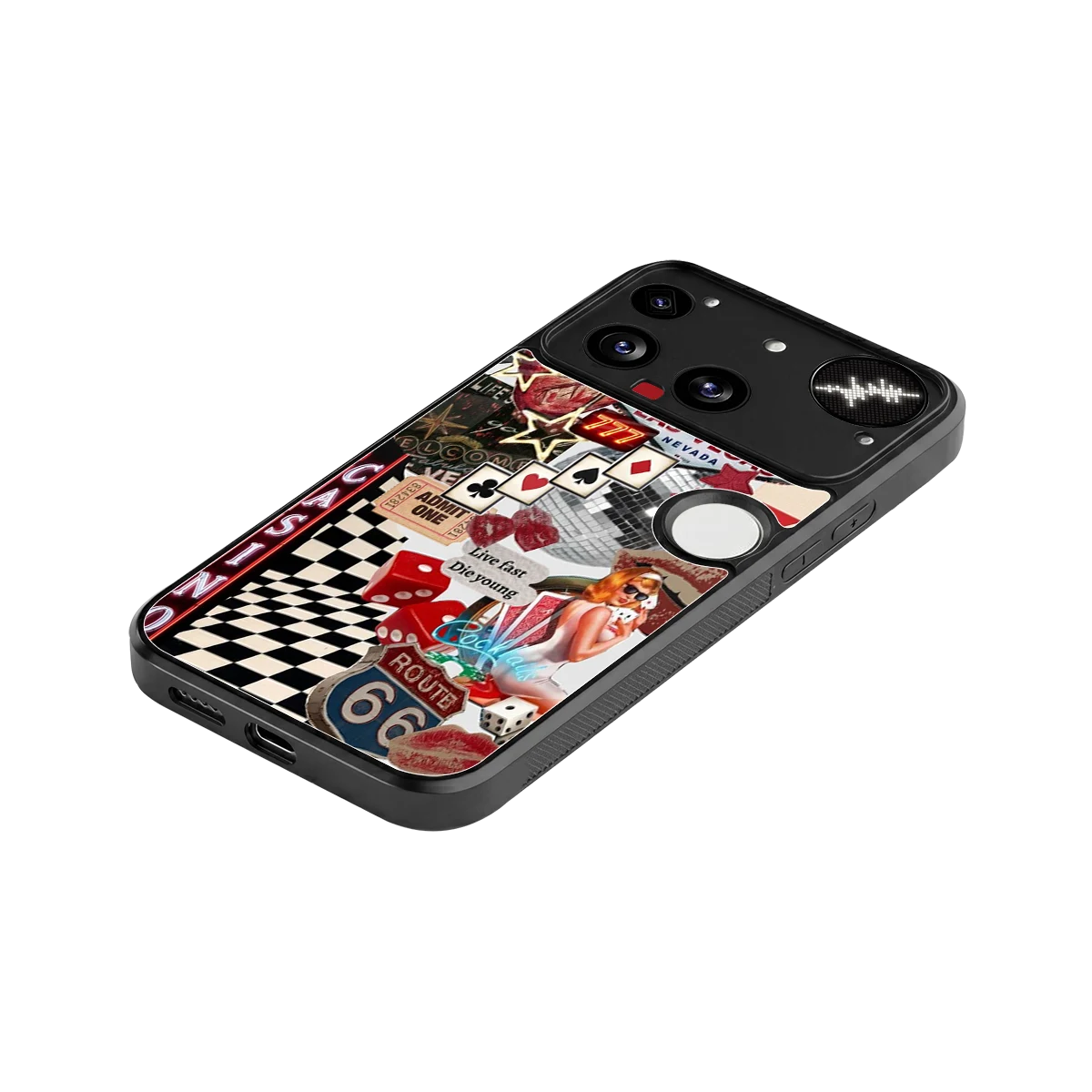 Vegas Vibes stylish phone case for nothing phone 3 | glossy glass and slim fit