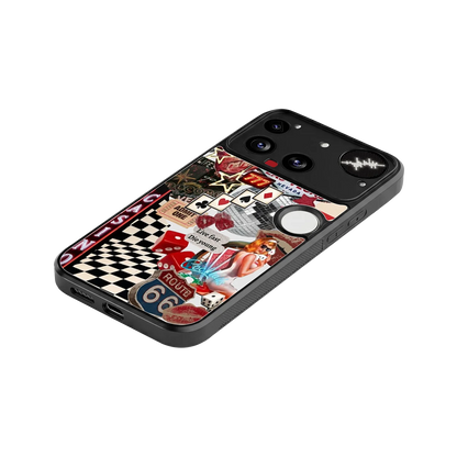 Vegas Vibes stylish phone case for nothing phone 3 | glossy glass and slim fit