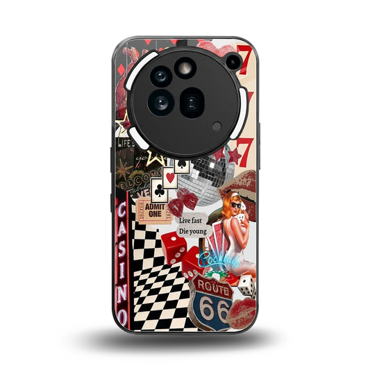 Vegas Vibes back phone cover | glass case for nothing phone 3a pro
