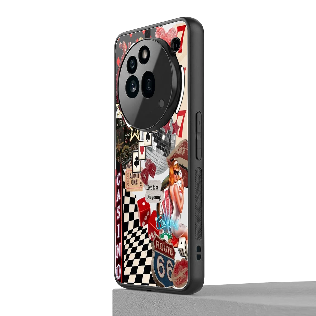 Vegas Vibes nothing phone 3a pro mobile cover | shockproof glass phone case