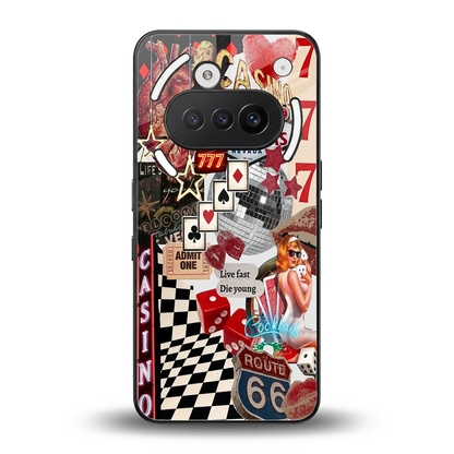 Vegas Vibes back phone cover | glass case for nothing phone 3a