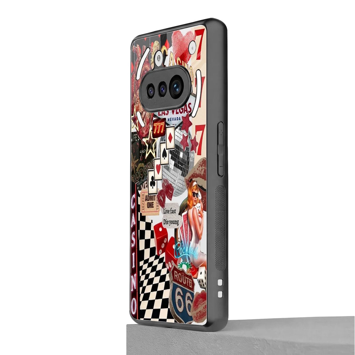 Vegas Vibes nothing phone 3a mobile cover | shockproof glass phone case