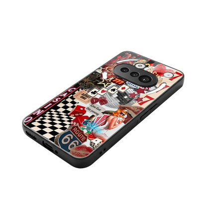 Vegas Vibes stylish phone case for nothing phone 3a | glossy glass and slim fit