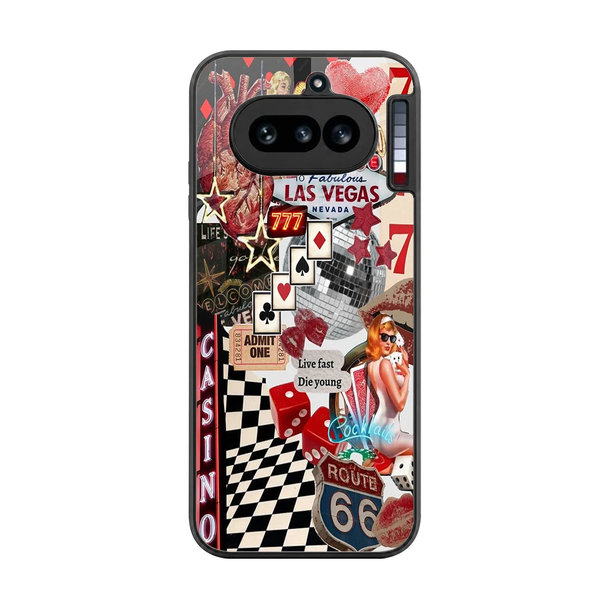Vegas Vibes back phone cover | glass case for nothing phone 4a