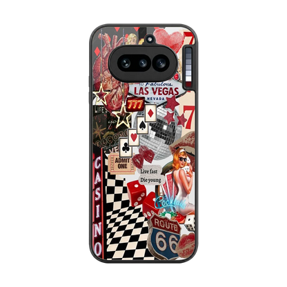 Vegas Vibes back phone cover | glass case for nothing phone 4a