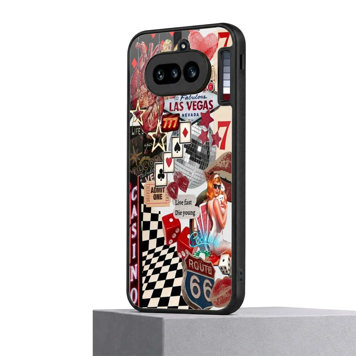 Vegas Vibes nothing phone 4a mobile cover | shockproof glass phone case