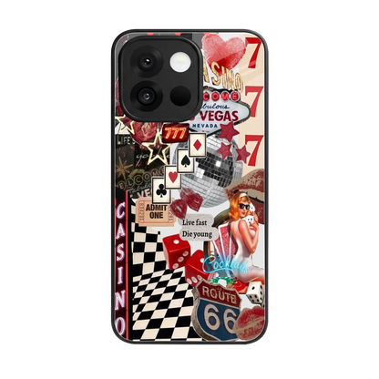 Vegas Vibes back phone cover | glass case for oneplus 13s