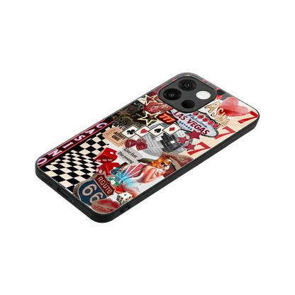 Vegas Vibes stylish phone case for oneplus 13s | glossy glass and slim fit