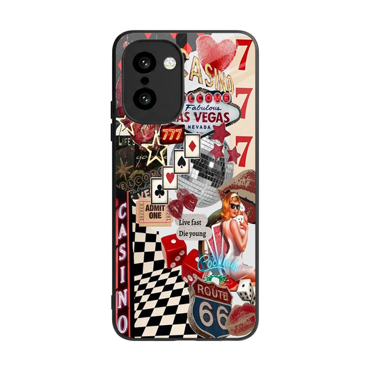Vegas Vibes back phone cover | glass case for oneplus 15r