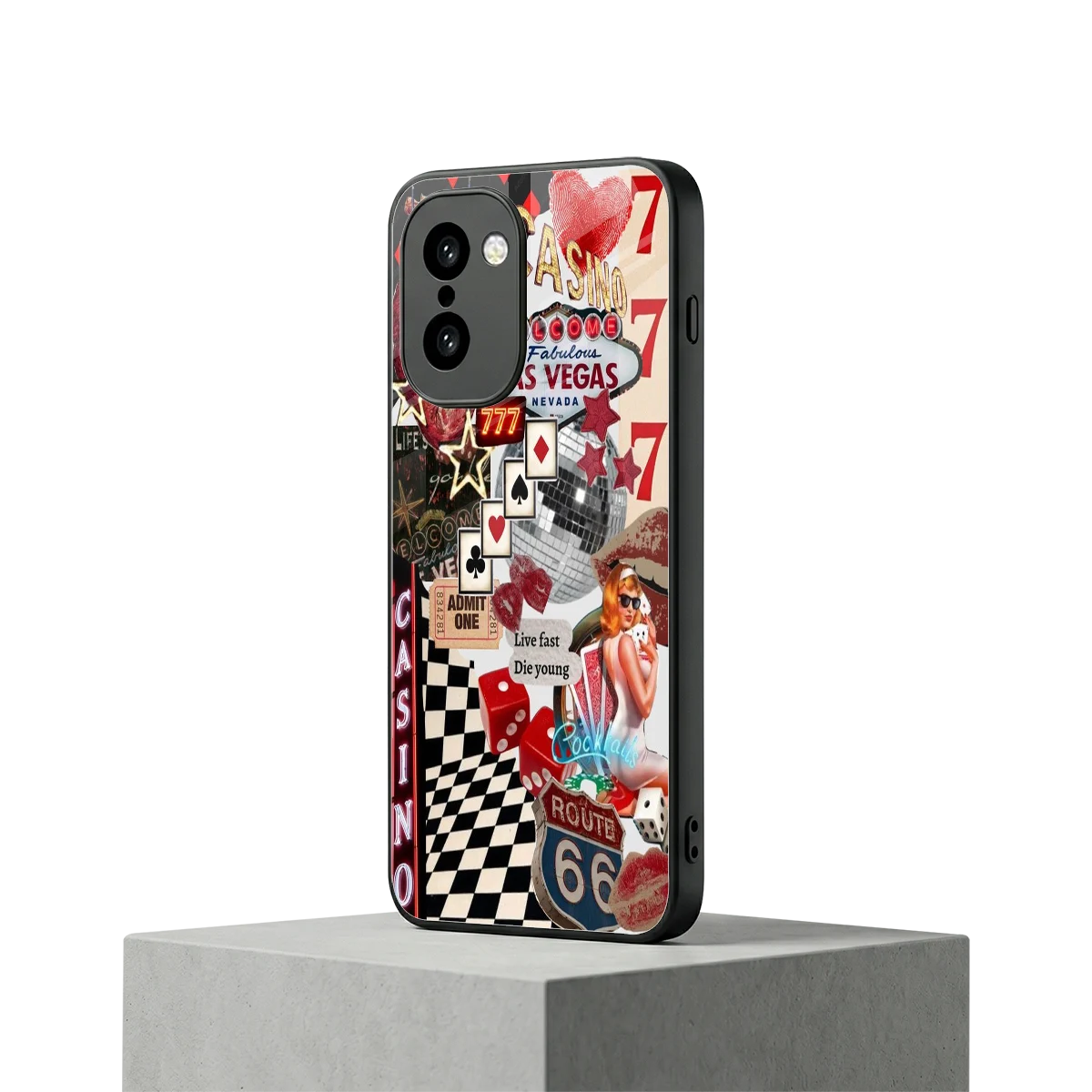 Vegas Vibes oneplus 15r mobile cover | shockproof glass phone case