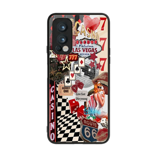 Vegas Vibes back phone cover | glass case for oneplus nord 2
