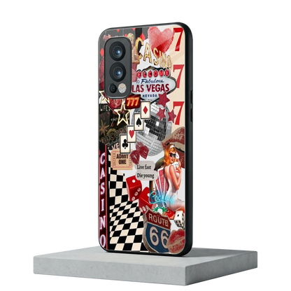 Vegas Vibes oneplus nord 2 mobile cover | shockproof glass phone case