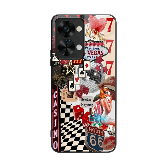 Vegas Vibes back phone cover | glass case for oneplus nord 2t