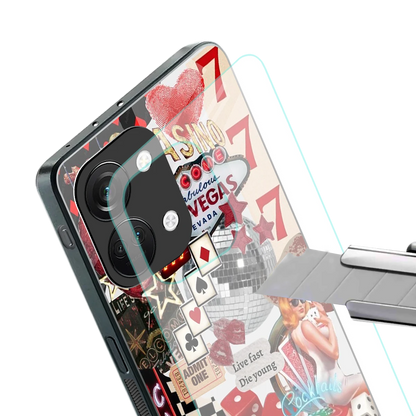 Vegas Vibes stylish phone case for oneplus nord 3 | glossy glass and slim fit