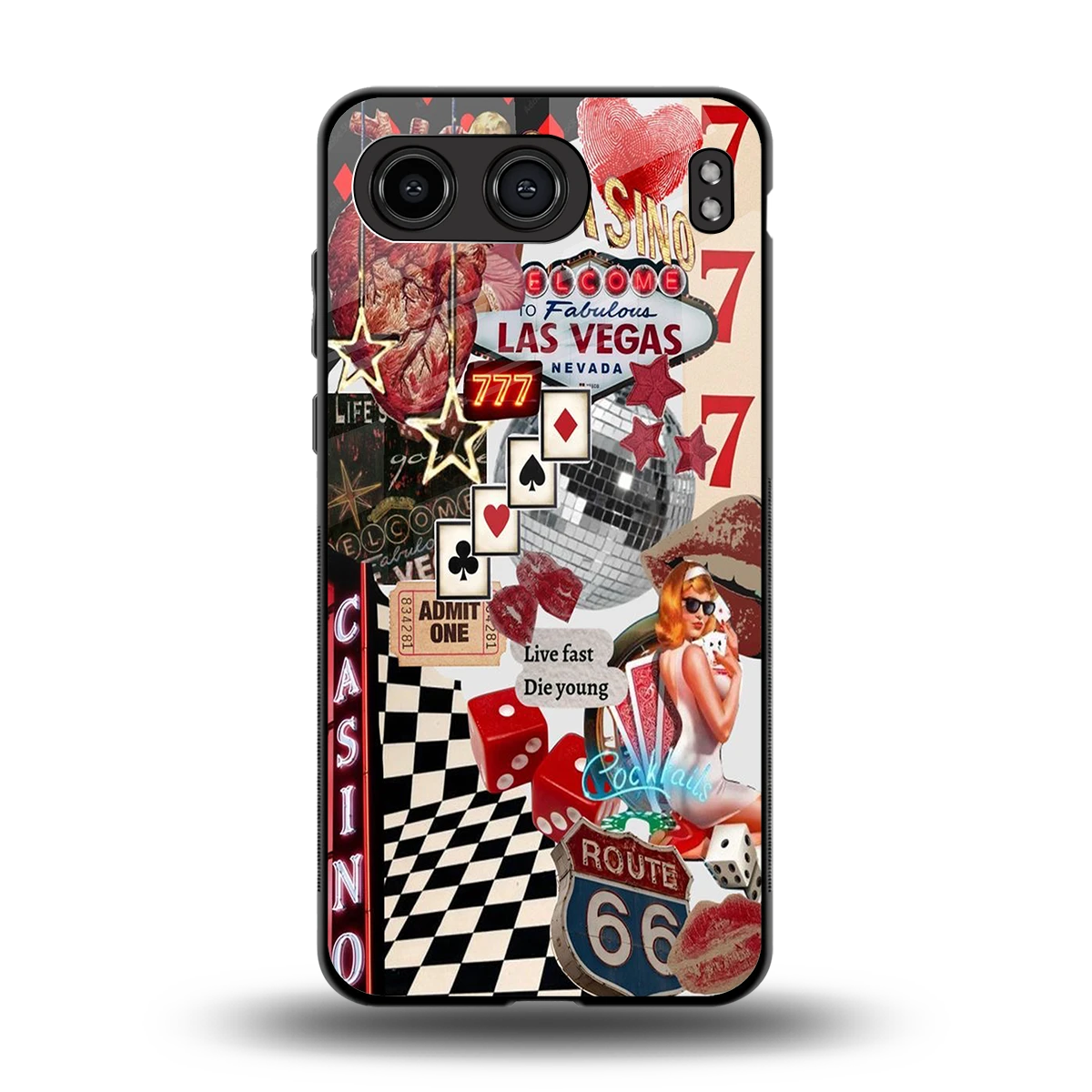 Vegas Vibes back phone cover | glass case for oneplus nord 4