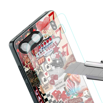 Vegas Vibes stylish phone case for oneplus nord 4 | glossy glass and slim fit