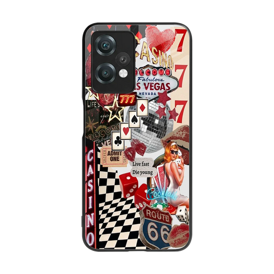 Vegas Vibes back phone cover | glass case for oneplus nord ce 2 lite