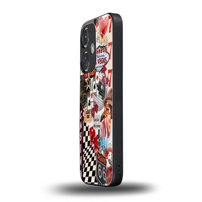 Vegas Vibes oneplus nord ce 3 mobile cover | shockproof glass phone case