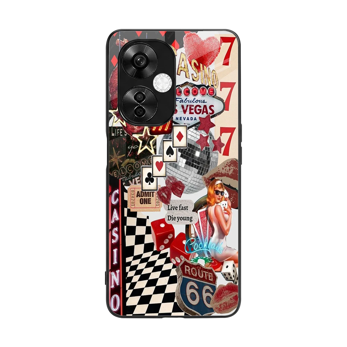 Vegas Vibes back phone cover | glass case for oneplus nord ce 3 lite