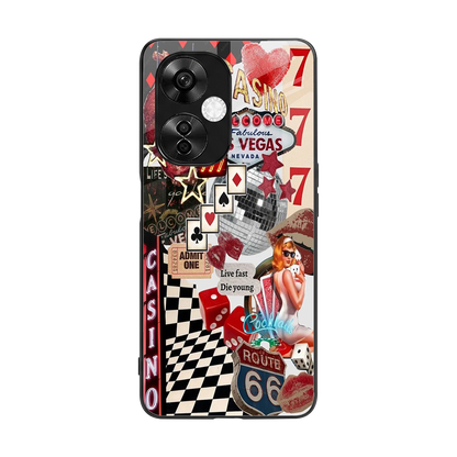 Vegas Vibes back phone cover | glass case for oneplus nord ce 3 lite