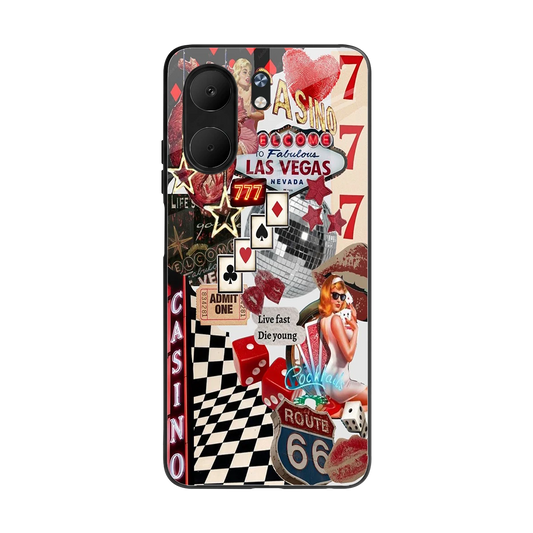 Vegas Vibes back phone cover | glass case for oppo a5x 5g