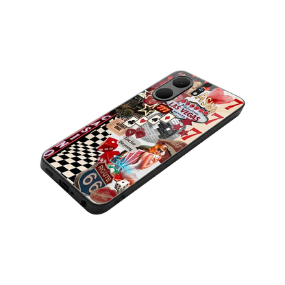 Vegas Vibes stylish phone case for oppo a5x 5g | glossy glass and slim fit