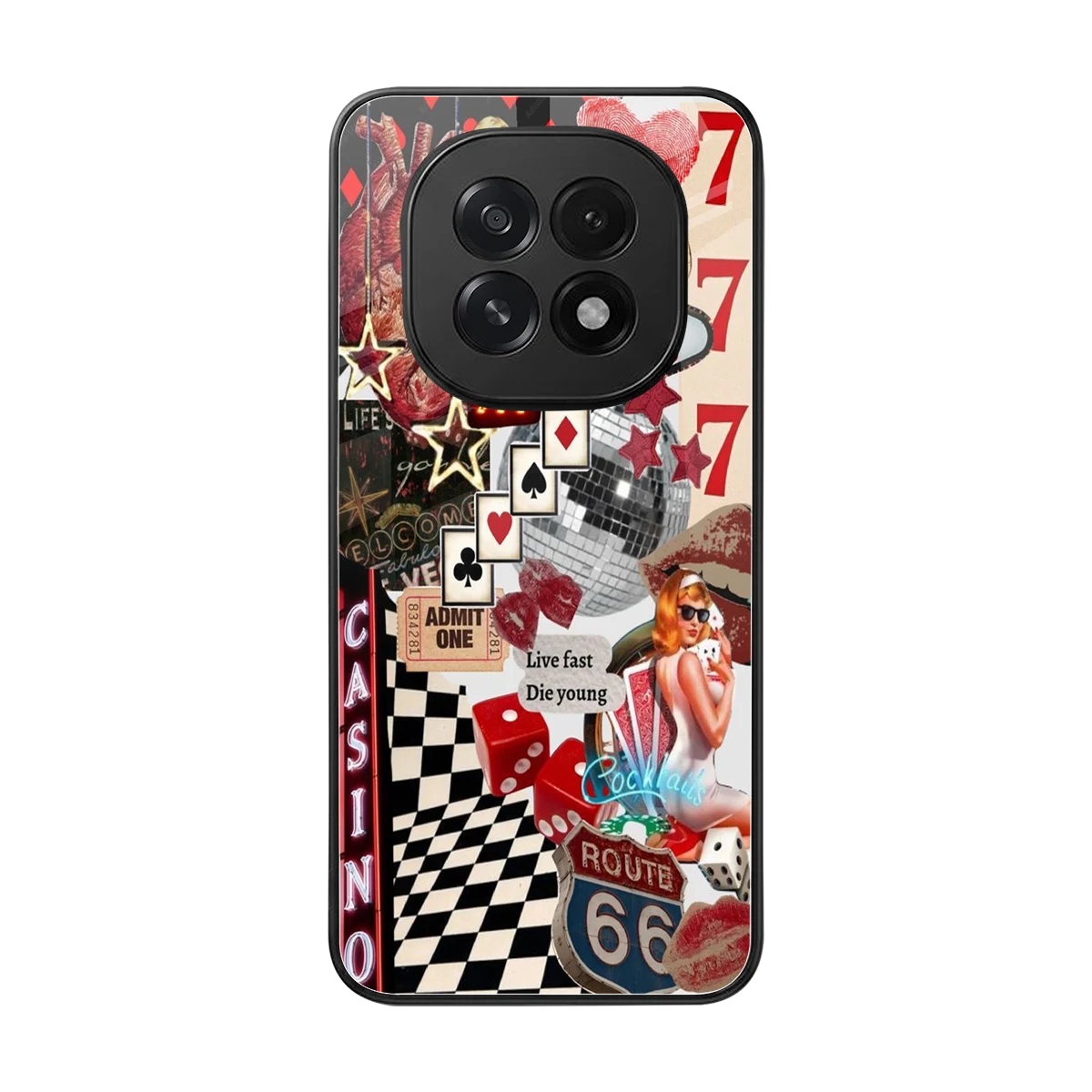 Vegas Vibes back phone cover | glass case for oppo f29 5g